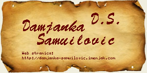 Damjanka Samuilović vizit kartica